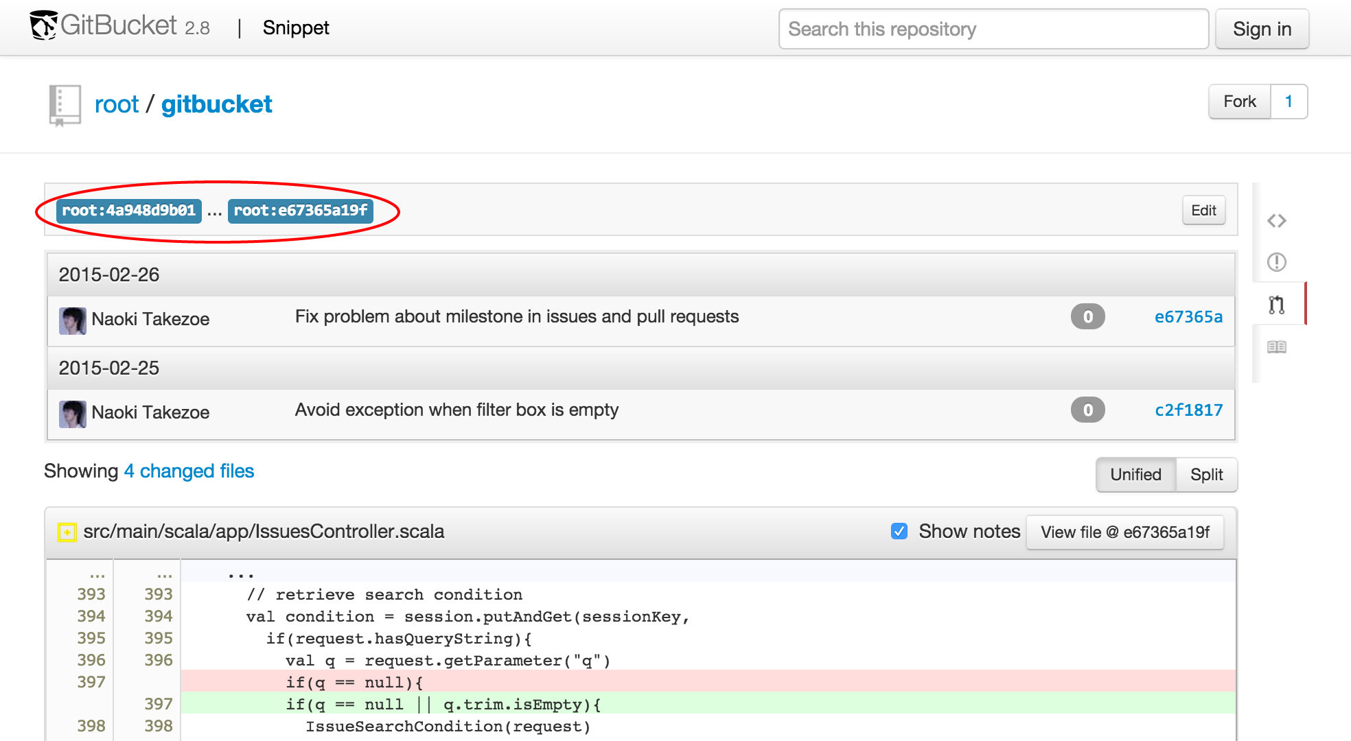 Compare commit ids