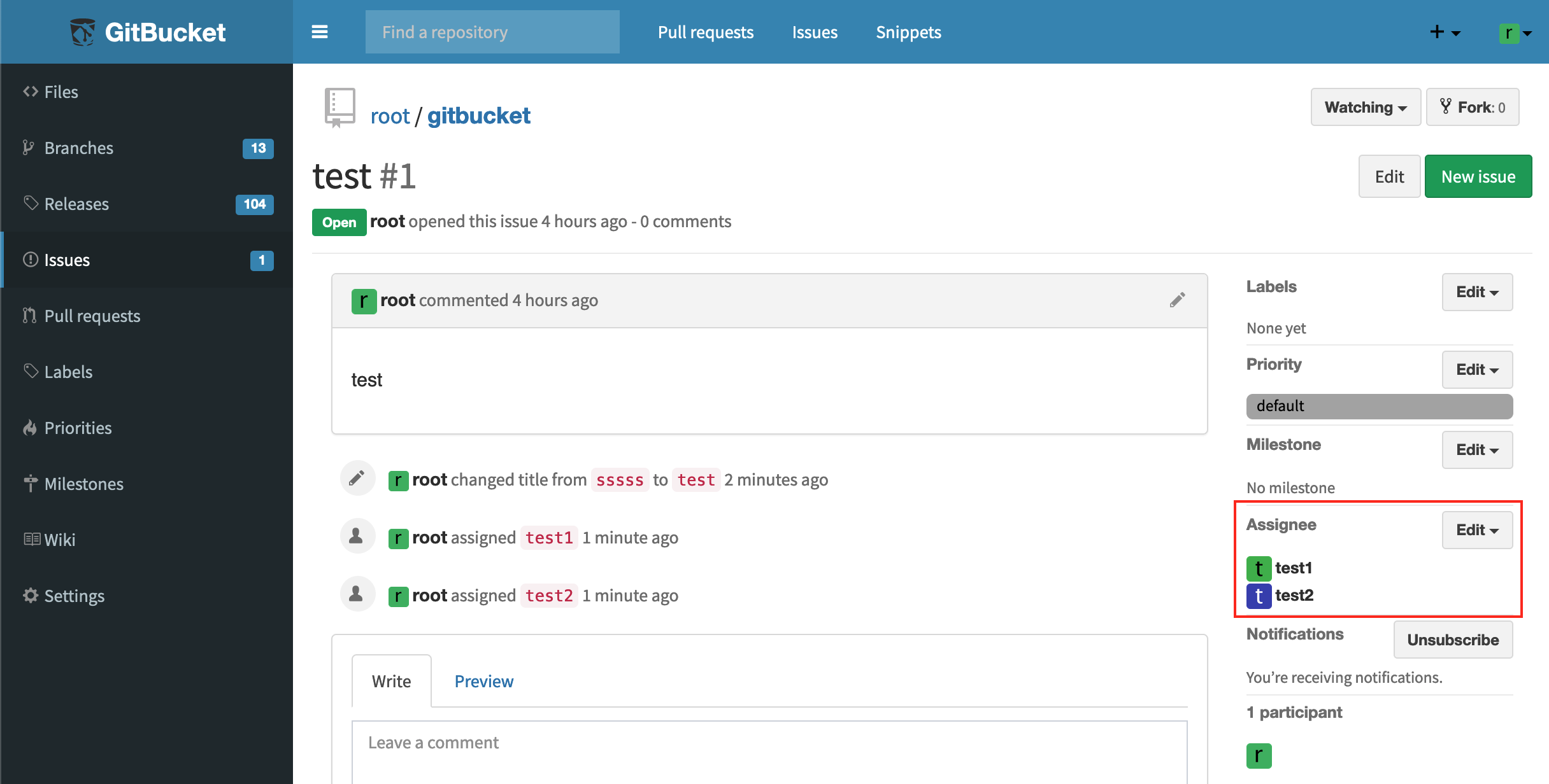 Multiple assignees