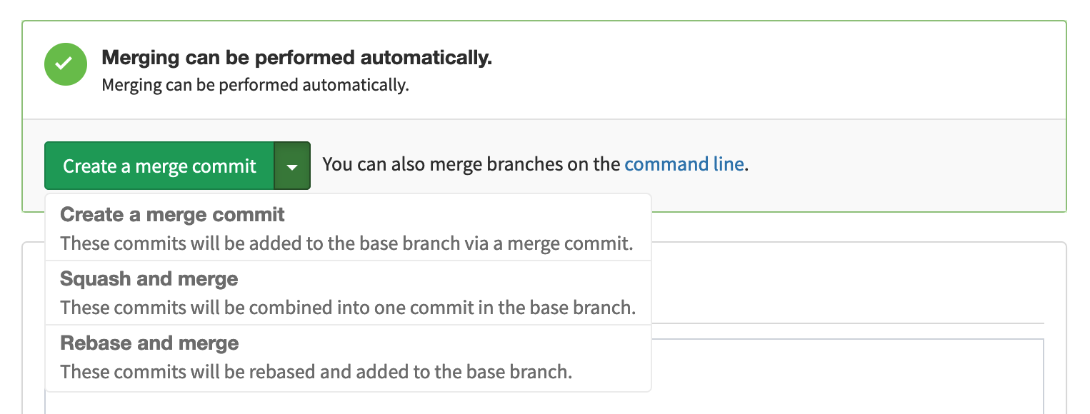 Simplified pull request UI